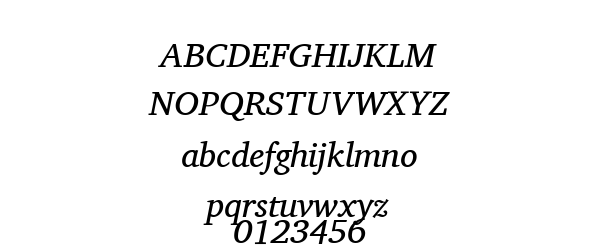 Charis SIL Italic Preview