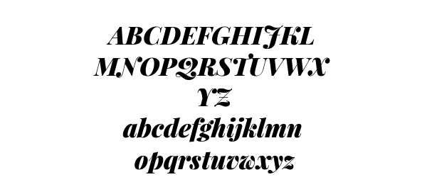 Playfair Display Black Italic Preview