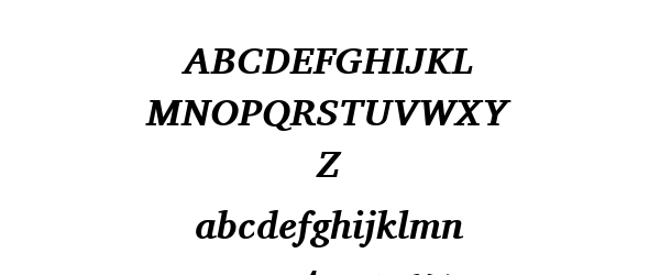 Charis SIL Bold Italic Preview