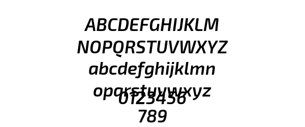 Exo 2 Semi Bold Italic Preview