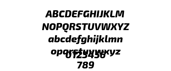 Exo 2 Extra Bold Italic Preview