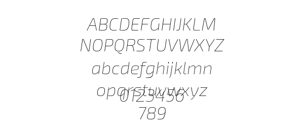 Exo 2 Thin Italic Preview